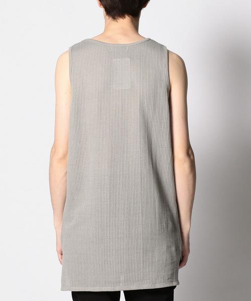 MONKEY TIME（モンキータイム）の「＜monkey time＞ BASKET/MESH LONG TTP/タンクトップ ◆（タンクトップ・メンズ・ホワイト/ベージュ・LARGE/MEDIUM）」の4枚目の写真