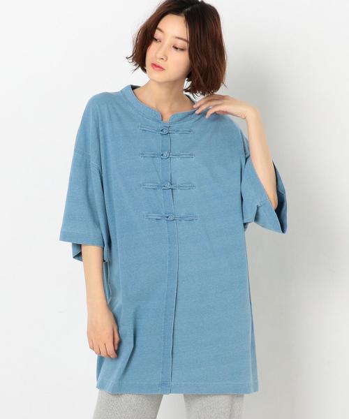 Another Edition（アナザーエディション）の「チャイナBIG　TEE ◆（Tシャツ/カットソー・レディース・ネイビー/パープル/ブラック・FREE）」の3枚目の写真