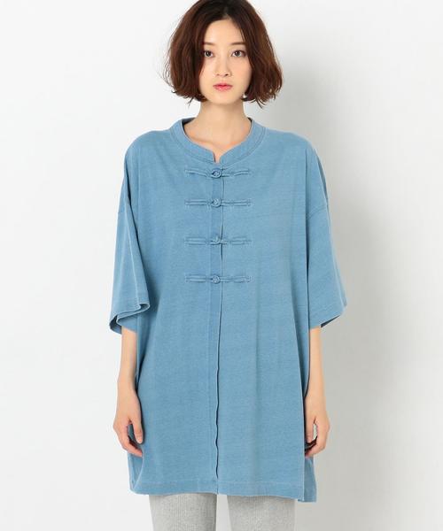 Another Edition（アナザーエディション）の「チャイナBIG　TEE ◆（Tシャツ/カットソー・レディース・ネイビー/パープル/ブラック・FREE）」の5枚目の写真