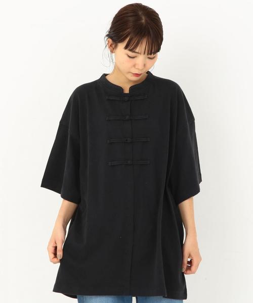 Another Edition（アナザーエディション）の「チャイナBIG　TEE ◆（Tシャツ/カットソー・レディース・ネイビー/パープル/ブラック・FREE）」の14枚目の写真