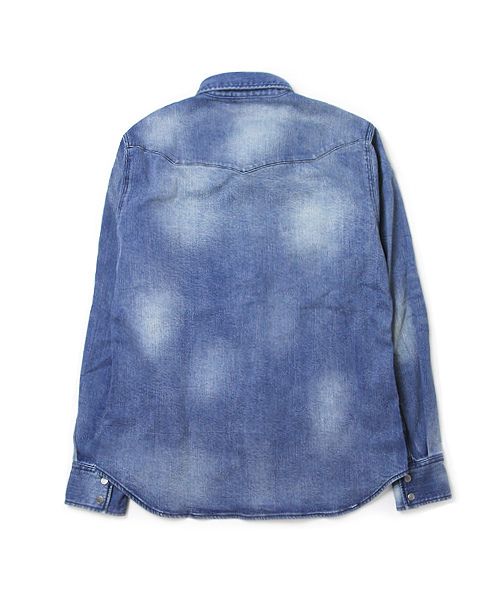 JACKROSE（ジャックローズ）の「コンチョボタンストレッチデニムシャツ（シャツ/ブラウス・メンズ・インディゴブルー・L/XL/M）」の2枚目の写真