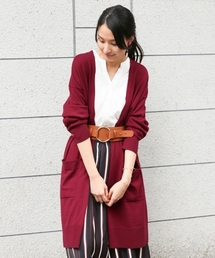 GLOBAL WORK | 14ゲージコットンカシミヤロングカーディガン長袖/762714(カーディガン/ボレロ)