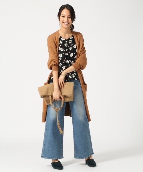 GLOBAL WORK(グローバルワーク)の「14ゲージコットンカシミヤロングカーディガン長袖/762714(カーディガン/ボレロ・レディース・ネイビー/ベージュ系その他/レッド/ライトグレー/パープル・MEDIUM/LARGE)」の19枚目の写真