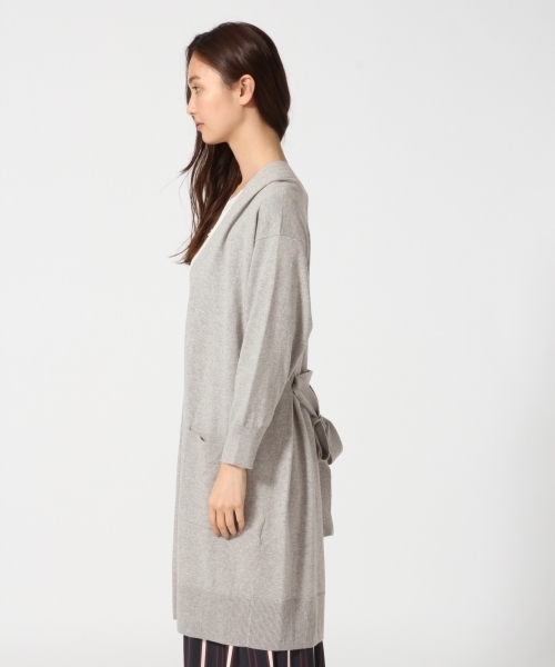 GLOBAL WORK(グローバルワーク)の「14ゲージコットンカシミヤロングカーディガン長袖/762714(カーディガン/ボレロ・レディース・ネイビー/ベージュ系その他/レッド/ライトグレー/パープル・MEDIUM/LARGE)」の8枚目の写真