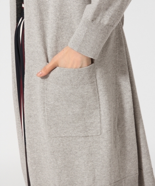 GLOBAL WORK(グローバルワーク)の「14ゲージコットンカシミヤロングカーディガン長袖/762714(カーディガン/ボレロ・レディース・ネイビー/ベージュ系その他/レッド/ライトグレー/パープル・MEDIUM/LARGE)」の13枚目の写真