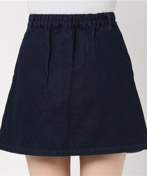 WEGO(ウィゴー)の「WEGO/デニムレトロAラインミニスカート(デニムスカート・レディース・その他1/ダークインディゴブルー/インディゴブルー/その他2・LARGE/MEDIUM)」の5枚目の写真