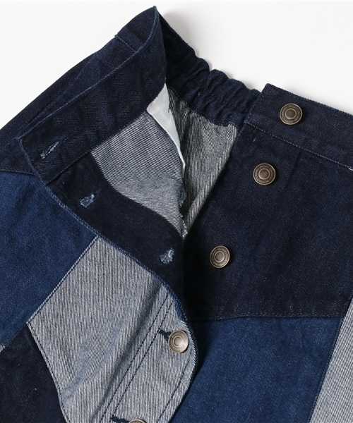 WEGO(ウィゴー)の「WEGO/デニムレトロAラインミニスカート(デニムスカート・レディース・その他1/ダークインディゴブルー/インディゴブルー/その他2・LARGE/MEDIUM)」の7枚目の写真