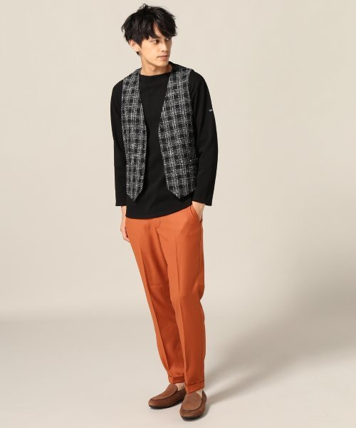 SAINT JAMES（セントジェームス）の「◇SAINT JAMES / セントジェームス: OUESSANT ムジ（Tシャツ/カットソー・メンズ・ホワイト/ブルー系その他/オレンジ・LARGE/MEDIUM/SMALL）」の5枚目の写真