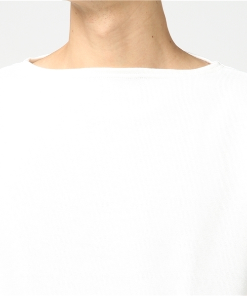 SAINT JAMES（セントジェームス）の「◇SAINT JAMES / セントジェームス: OUESSANT ムジ（Tシャツ/カットソー・メンズ・ホワイト/ブルー系その他/オレンジ・LARGE/MEDIUM/SMALL）」の10枚目の写真