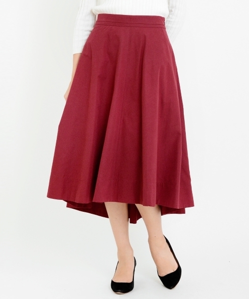 le.coeur blanc(ルクールブラン)の「【WEB限定PRICE】ピーチフィッシュテールフレアスカート(スカート・レディース・グレイッシュベージュ/レッド系その他/ネイビー・FREE)」の12枚目の写真