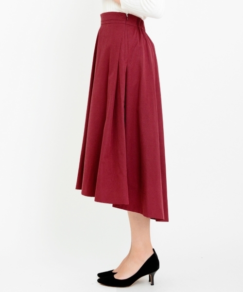 le.coeur blanc(ルクールブラン)の「【WEB限定PRICE】ピーチフィッシュテールフレアスカート(スカート・レディース・グレイッシュベージュ/レッド系その他/ネイビー・FREE)」の13枚目の写真