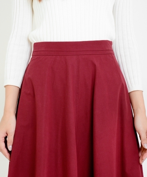 le.coeur blanc(ルクールブラン)の「【WEB限定PRICE】ピーチフィッシュテールフレアスカート(スカート・レディース・グレイッシュベージュ/レッド系その他/ネイビー・FREE)」の15枚目の写真