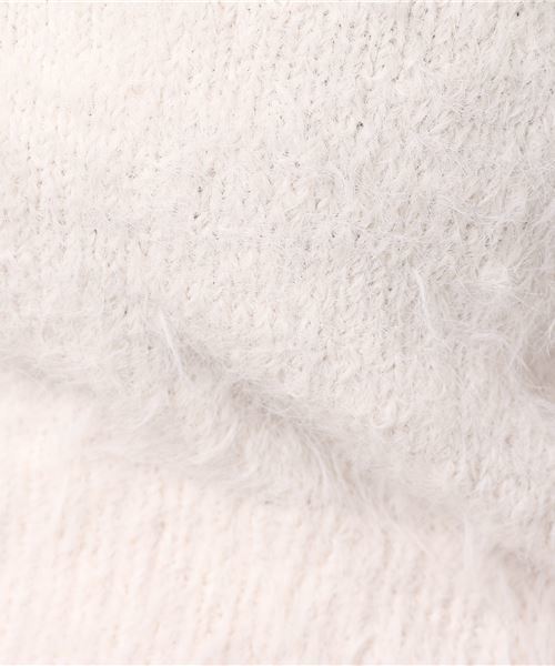 WEGO（ウィゴー）の「WEGO/オフタートルフェザーニット（ニット/セーター・レディース・ブラック/サックスブルー/アイボリー・FREE）」の10枚目の写真