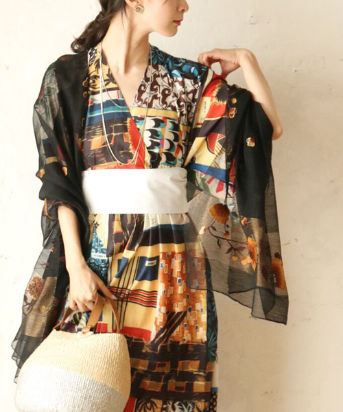 cawaii（カワイイ）の「和柄を楽しむワンピース（ワンピース・レディース・マルチ・FREE）」の3枚目の写真