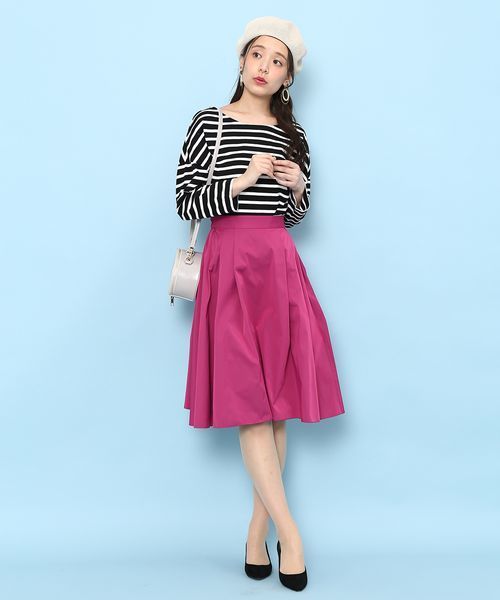 ROPE' PICNIC（ロペピクニック）の「【WEB限定】【2WAY】ボーダートップス（Tシャツ/カットソー・レディース・ブラック/ネイビー/レッド・38）」の15枚目の写真