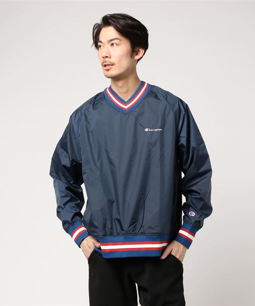 Champion Golf(チャンピオンゴルフ)の「【Champion/チャンピオン】メンズ GOLF Vネックプルオーバー(その他アウター・メンズ・マスタード/レッド系その他6/ネイビー/グリーン/オレンジ・X-LARGE/LARGE/MEDIUM)」の2枚目の写真