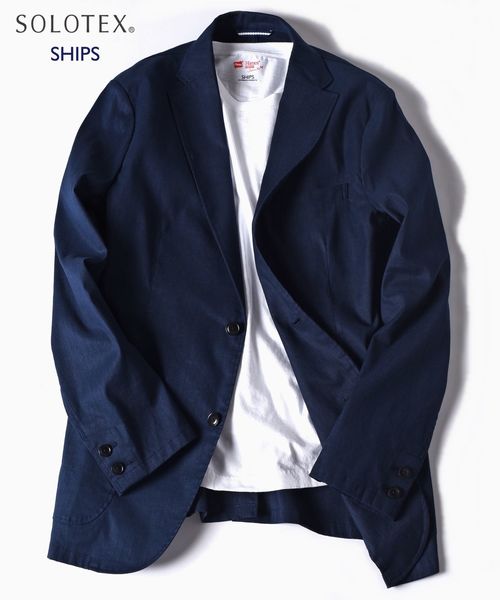 SHIPS(シップス)の「SC: SOLOTEX(R) SAFILIN リネン/コットン セットアップ ジャケット(テーラードジャケット・メンズ・グレー/ネイビー・SMALL/MEDIUM/LARGE/X-LARGE)」の2枚目の写真