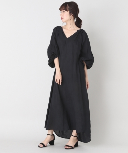 LOWRYS FARM（ローリーズファーム）の「コットンレースアップワンピ　803021（ワンピース・レディース・オフホワイト/ブラック/グリーン/ブラウン・FREE）」の17枚目の写真