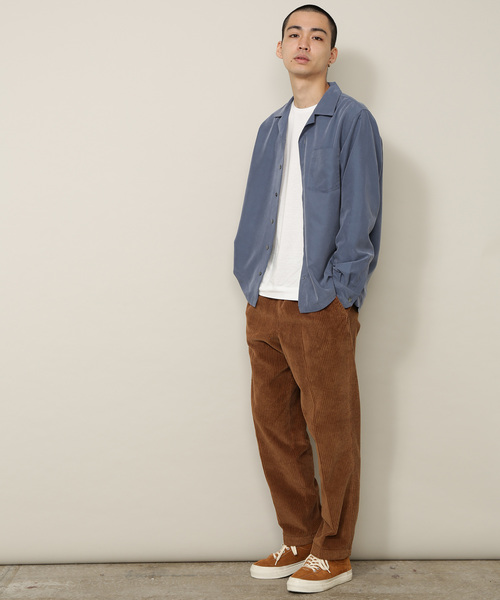 ADAM ET ROPE'（アダムエロペ）の「【WEB限定】パウダーポプリンオープンカラーシャツ（シャツ/ブラウス・メンズ・ネイビー/カーキ/ピンク・M/L）」の17枚目の写真