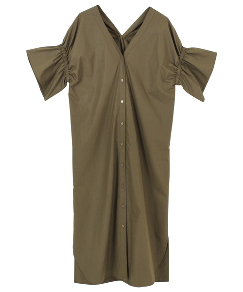 titivate（ティティベイト）の「ﾊﾞｯｸﾂｲｽﾄVﾈｯｸﾛﾝｸﾞﾜﾝﾋﾟｰｽ（ワンピース・レディース・オフホワイト/ブラック/カーキ/サックスブルー・M）」の3枚目の写真