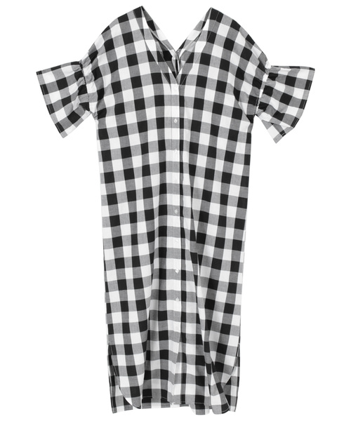 titivate（ティティベイト）の「ﾊﾞｯｸﾂｲｽﾄVﾈｯｸﾛﾝｸﾞﾜﾝﾋﾟｰｽ（ワンピース・レディース・オフホワイト/ブラック/カーキ/サックスブルー・M）」の6枚目の写真