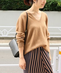 ホールガーメントコクーンVネックプルオーバー◆