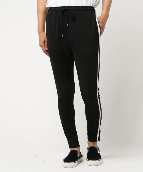 WEGO（ウィゴー）の「WEGO/ラインスキニーパンツ（その他パンツ・メンズ・ブラック・SMALL/MEDIUM/LARGE/X-SMALL）」の12枚目の写真