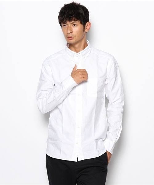 MYSELF ABAHOUSE（マイセルフアバハウス）の「オックスシャンブレー（シャツ/ブラウス・メンズ・サックスブルー/レッド/ホワイト・XX-LARGE/LARGE/SMALL/MEDIUM）」の2枚目の写真