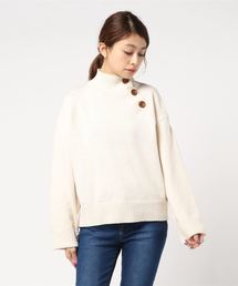 cepo | ボタン付きハイネックニット(ニット/セーター)