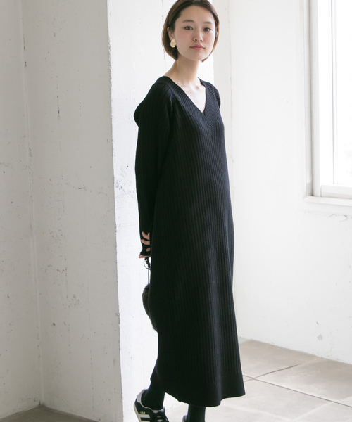Urban Research アーバンリサーチ の ワイドリブニットロングワンピース ワンピース Wear
