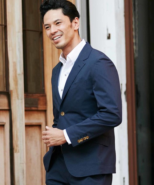 MEN'S BIGI(メンズビギ)の「クールドッツ ストレッチジャケット/ウォッシャブル(同素材パンツあり セットアップも可能)(テーラードジャケット・メンズ・ネイビー/グレー/ブルー・LL/SS/S/M/L)」の18枚目の写真