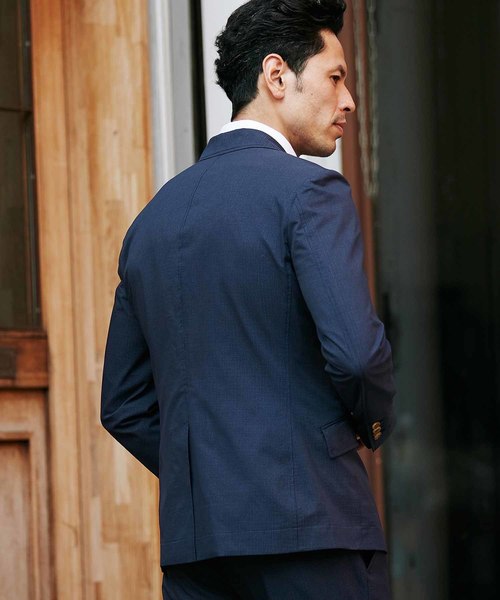 MEN'S BIGI(メンズビギ)の「クールドッツ ストレッチジャケット/ウォッシャブル(同素材パンツあり セットアップも可能)(テーラードジャケット・メンズ・ネイビー/グレー/ブルー・LL/SS/S/M/L)」の19枚目の写真