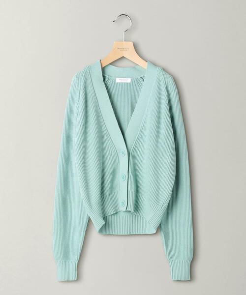 BEAUTY&YOUTH UNITED ARROWS（ビューティーアンドユースユナイテッドアローズ）の「BY∴ 畦ドルマンVネックニットカーディガン -手洗い可能- о（カーディガン/ボレロ・レディース・ライトブルー/オフホワイト/ライム・FREE）」の17枚目の写真