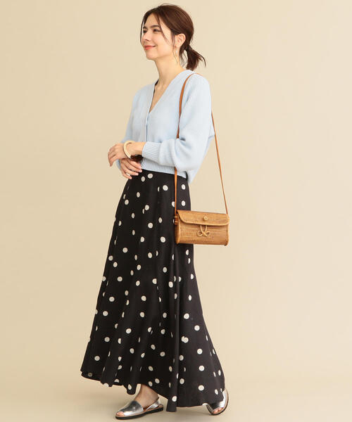 BEAUTY&YOUTH UNITED ARROWS（ビューティーアンドユースユナイテッドアローズ）の「BY∴ 畦ドルマンVネックニットカーディガン -手洗い可能- о（カーディガン/ボレロ・レディース・ライトブルー/オフホワイト/ライム・FREE）」の14枚目の写真