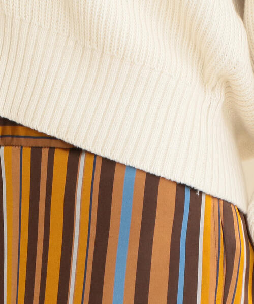 BEAUTY&YOUTH UNITED ARROWS（ビューティーアンドユースユナイテッドアローズ）の「BY∴ 畦ドルマンVネックニットカーディガン -手洗い可能- о（カーディガン/ボレロ・レディース・ライトブルー/オフホワイト/ライム・FREE）」の20枚目の写真