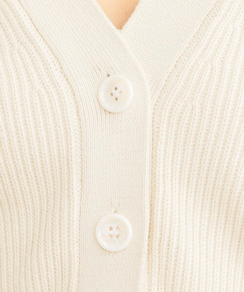 BEAUTY&YOUTH UNITED ARROWS（ビューティーアンドユースユナイテッドアローズ）の「BY∴ 畦ドルマンVネックニットカーディガン -手洗い可能- о（カーディガン/ボレロ・レディース・ライトブルー/オフホワイト/ライム・FREE）」の21枚目の写真