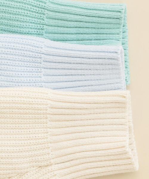 BEAUTY&YOUTH UNITED ARROWS（ビューティーアンドユースユナイテッドアローズ）の「BY∴ 畦ドルマンVネックニットカーディガン -手洗い可能- о（カーディガン/ボレロ・レディース・ライトブルー/オフホワイト/ライム・FREE）」の19枚目の写真