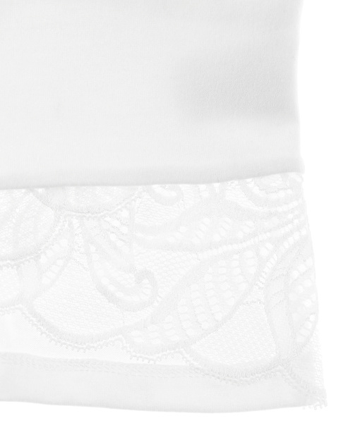 ALEXIA STAM（アリシアスタン）の「Lace Hem Long Sleeve Top/ロングスリーブカットソー（Tシャツ/カットソー・レディース・ホワイト/ブラック/キャメル・FREE）」の16枚目の写真