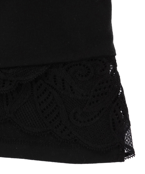 ALEXIA STAM（アリシアスタン）の「Lace Hem Long Sleeve Top/ロングスリーブカットソー（Tシャツ/カットソー・レディース・ホワイト/ブラック/キャメル・FREE）」の21枚目の写真