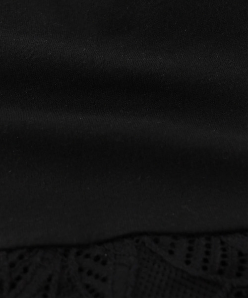 ALEXIA STAM（アリシアスタン）の「Lace Hem Long Sleeve Top/ロングスリーブカットソー（Tシャツ/カットソー・レディース・ホワイト/ブラック/キャメル・FREE）」の22枚目の写真