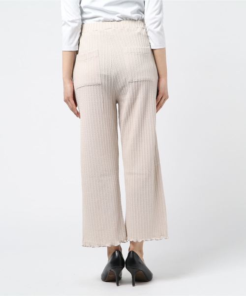 ehka sopo（エヘカソポ）の「ふくれジャガードパンツ（その他パンツ・レディース・キナリ/チャコールグレー/グレー・ﾌﾘ-）」の5枚目の写真