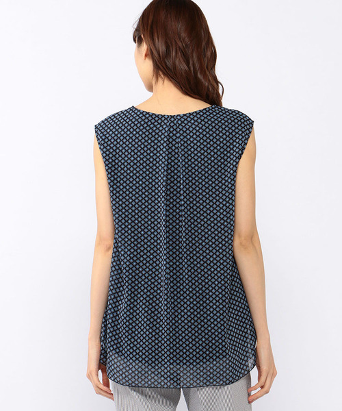 A/C DESIGN BY ALPHA CUBIC（エーシーデザインバイアルファキュービック）の「タックチュニック（Tシャツ/カットソー・レディース・ブラック/ブルー/グリーン・M size/L size）」の6枚目の写真