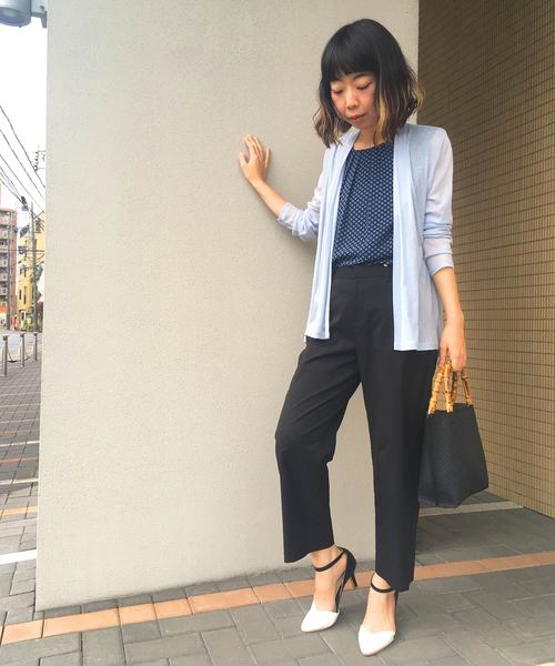 A/C DESIGN BY ALPHA CUBIC（エーシーデザインバイアルファキュービック）の「タックチュニック（Tシャツ/カットソー・レディース・ブラック/ブルー/グリーン・M size/L size）」の15枚目の写真