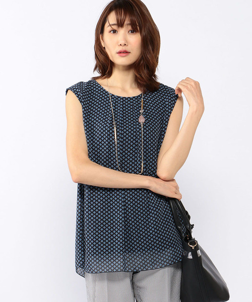 A/C DESIGN BY ALPHA CUBIC（エーシーデザインバイアルファキュービック）の「タックチュニック（Tシャツ/カットソー・レディース・ブラック/ブルー/グリーン・M size/L size）」の17枚目の写真