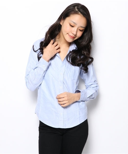 The SAZABY LEAGUE SELECT(ザサザビーリーグセレクト)の「Frank&Eileen BARRY/OXFORD HERS(シャツ/ブラウス・レディース・サックスブルー・X-SMALL/XX-SMALL)」の1枚目の写真