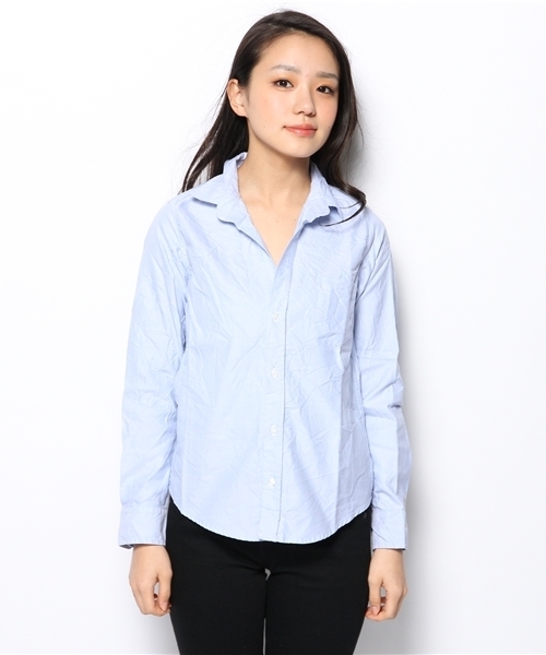 The SAZABY LEAGUE SELECT(ザサザビーリーグセレクト)の「Frank&Eileen BARRY/OXFORD HERS(シャツ/ブラウス・レディース・サックスブルー・X-SMALL/XX-SMALL)」の2枚目の写真