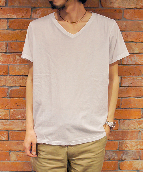 CIAOPANIC(チャオパニック)の「【SAVE KHAKI】VネックTEE(Tシャツ/カットソー・メンズ・グレー/アクア/ライトブルー/パープル/ホワイト・SMALL/MEDIUM)」の1枚目の写真