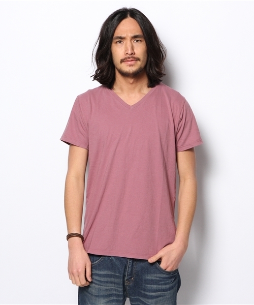 CIAOPANIC(チャオパニック)の「【SAVE KHAKI】VネックTEE(Tシャツ/カットソー・メンズ・グレー/アクア/ライトブルー/パープル/ホワイト・SMALL/MEDIUM)」の13枚目の写真