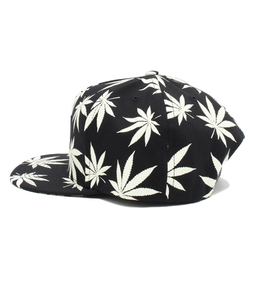 BEAMS（ビームス）の「HUF / GLOW IN THE DARK PLANTLIFE SNAPBACK（キャップ・メンズ・ブラック・ONE SIZE）」の5枚目の写真
