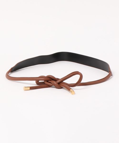 DouDou（ドゥドゥ）の「紐ベルト（ベルト・レディース・ブラック/ベージュ/ブラウン・FREE）」の3枚目の写真